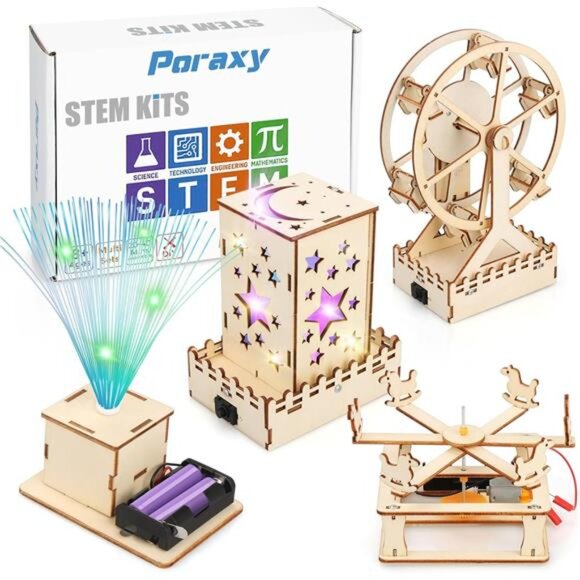 Educational Toys 4 in 1 STEM Kits for Kids Age‎ 8-10, Science STEM Projects - Picture 1 of 6